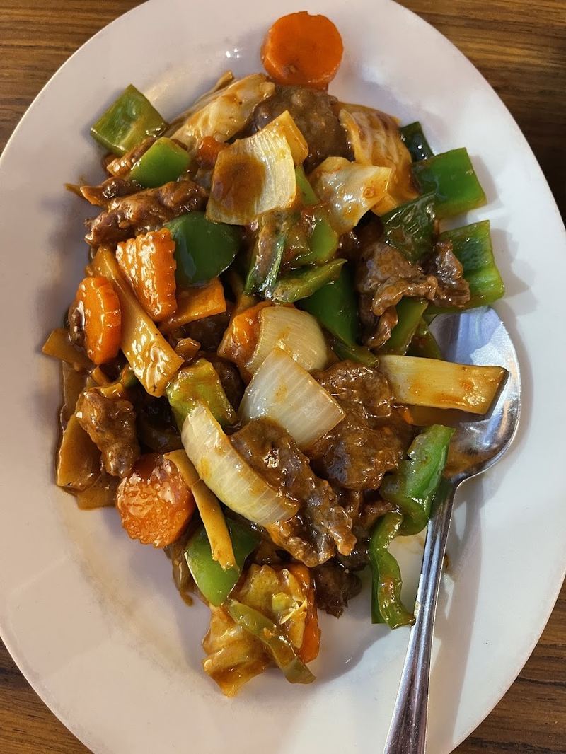 Stir-fried beef and vegetables